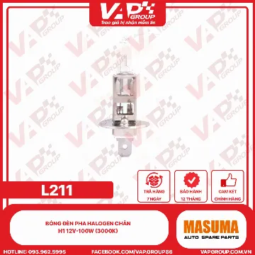 Bóng Đèn Pha Halogen Chân H1 12V-100W (3000K)