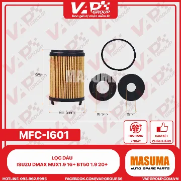 Lọc Dầu Isuzu DMAX MUX1.9 16+ BT50 1.9 20+