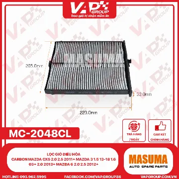 Lọc Gió Điều Hòa CARBON Mazda CX5 2.0 2.5 2011+ Mazda 3 1.5 13-18 1.6 03+ 2.0 2013+ Mazda 6 2.0 2.5 2012+