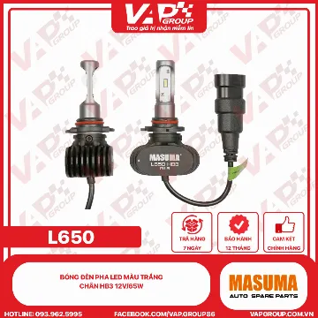 Bóng Đèn Pha Led Màu Trắng Chân Hb3 12V/65W