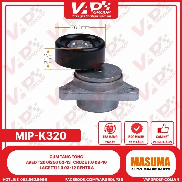 Cụm Tăng Tổng Aveo T200/250 02-13 , Cruze 1.6 08-16 , Lacetti 1.6 03-12 Gentra