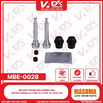 Bộ Chốt Phanh (Ắc Phanh) Sau Toyota Corolla 1.3 08-13, 1.6 06-13, 1.8 07-09;