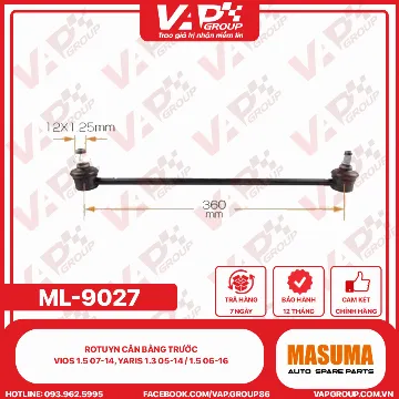 Rotuyn Cân Bằng Trước Vios 1.5 07-14, Yaris 1.3 05-14 / 1.5 06-16