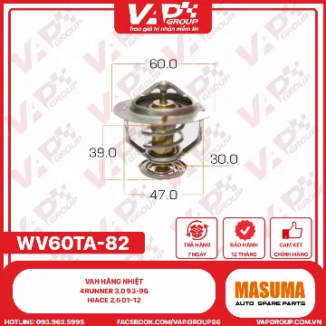 Van Hằng Nhiệt 4Runner 3.0 93-96, Hiace 2.5 01-12