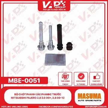 Bộ Chốt Phanh (Ắc Phanh) trước Mitsubishi Pajero 2.8 3.0 00+, 3.8 00-12;