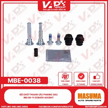 Bộ Chốt Phanh (Ắc Phanh) Sau Rio 06-11 Cerato Accent