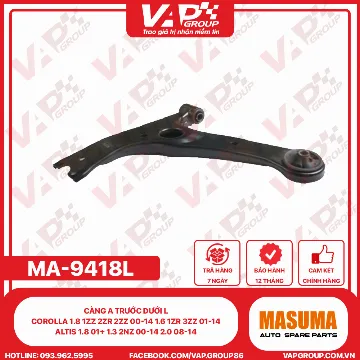 Càng A Trước Dưới L Corolla 1.8 1Zz 2Zr 2Zz 00-14 1.6 1Zr 3Zz 01-14 Altis 1.8 01+ 1.3 2Nz 00-14 2.0 08-14