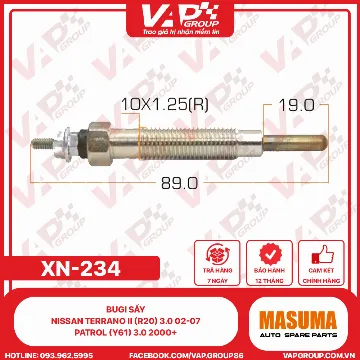 Bugi Sấy Nissan Terrano Ii (R20) 3.0 02-07, Patrol (Y61) 3.0 2000+