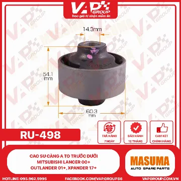 Cao Su Càng A To Trước Dưới Mitsubishi Lancer 00+, Outlander 01+, Xpander 17+