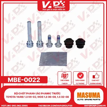 Bộ Chốt Phanh (Ắc Phanh) Trước Toyota Yaris 1.3 99-02, Vios 1.3 06-08, 1.5 02-08