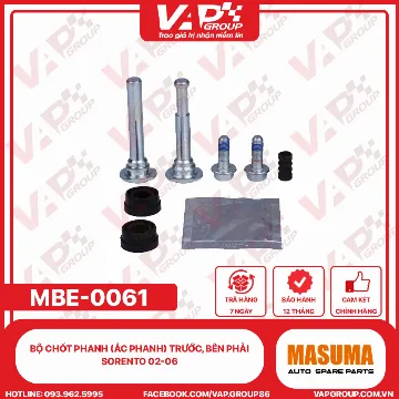 Bộ Chốt Phanh (Ắc Phanh) Trước, Bên Phải Sorento 02-06