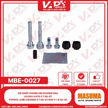 Bộ Chốt Phanh (Ắc Phanh) Sau Lexus Lx470 4.7 98-07 Toyota Land Cruiser 4.7 98-07, Rav 4 1.8 00-05.