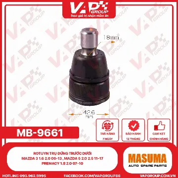 Rotuyn Trụ Đứng Trước Dưới Mazda 3 1.6 2.0 06-13 , Mazda 5 2.0 2.5 11-17 , Premacy 1.8 2.0 07-10