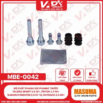 Bộ Chốt Phanh (Ắc Phanh) Trước Pajero Sport 2.5 15+, Triton 2.4 15+; Subaru Forester 2.0 07-12, Outback 2.5 08+
