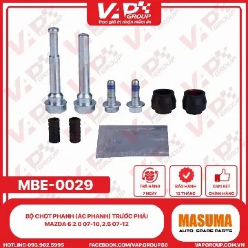 Bộ Chốt Phanh (Ắc Phanh) Trước Phải Mazda 6 2.0 07-10, 2.5 07-12