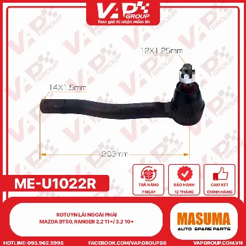 Rotuyn Lái Ngoài PHẢI Mazda Bt50, Ranger 2.2 11+/ 3.2 10+