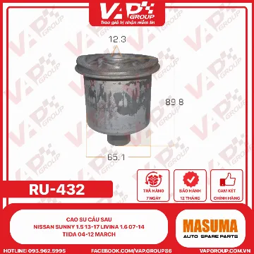 Cao su cầu sau NISSAN Sunny 1.5 13-17 Livina 1.6 07-14 Tiida 04-12 MARCH