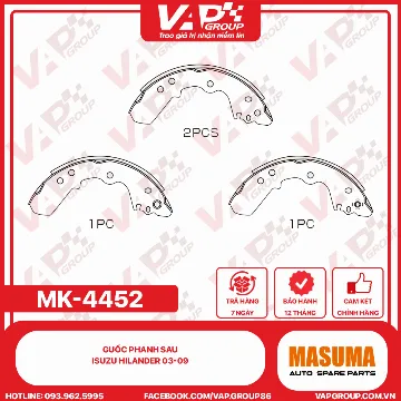 Guốc Phanh Sau Isuzu Hilander 03-09