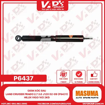 Giảm xóc Sau LAND Cruiser Prado 2.7 3.0 J120 02-09 (P6431) HILUX VIGO 1KD 2KD
