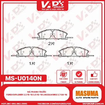 Má Phanh Trước Ford Explorer 2.3 15-19 3.5 10-19 Lincoln Mks 3.7 08-16