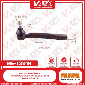 Rotuyn Lái Ngoài Phải Highlander 2.7 3.5 05-19 , Venza 2.7 05-16 , Rx450H 3.5 09-15