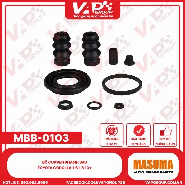 Bộ Cuppen Phanh Sau Toyota Corolla 1.6 1.8 13+