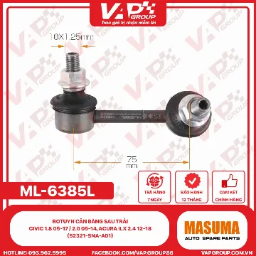 Rotuyn Cân Bằng Sau Trái Civic 1.8 05-17 / 2.0 05-14, Acura Ilx 2.4 12-18 (52321-Sna-A01)
