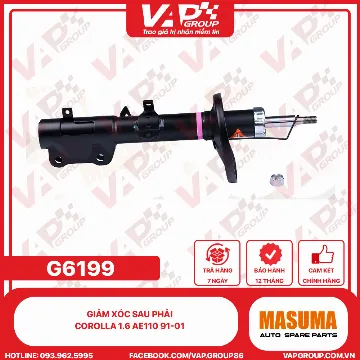 Giảm Xóc Sau phải Corolla 1.6 AE110 91-01