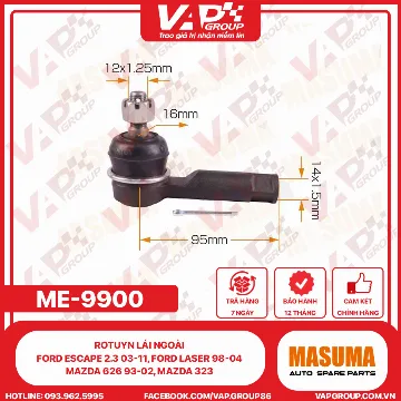 Rotuyn Lái Ngoài Ford Escape 2.3 03-11, Ford Laser 98-04, Mazda 626 93-02, Mazda 323