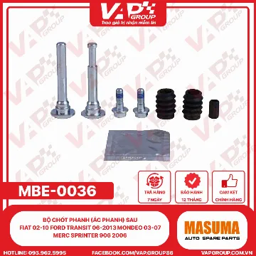 Bộ Chốt Phanh (Ắc Phanh) Sau Fiat 02-10 Ford Transit 06-2013 Mondeo 03-07 Merc Sprinter 906 2006