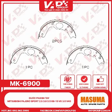 guốc phanh tay Mitsubishi Pajero Sport 2.5 3.0 3.5 08-15 V6 3.0 V45