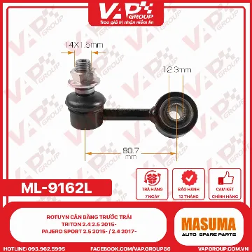 Rotuyn Cân Bằng Trước Trái Triton 2.4 2.5 2015-, Pajero Sport 2.5 2015- / 2.4 2017-