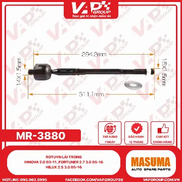 Rotuyn Lái Trong Innova 2.0 03-11 , Fortuner 2.7 3.0 05-16 , Hilux 2.5 3.0 05-16