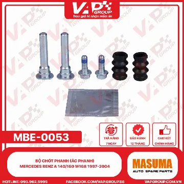 Bộ Chốt Phanh (Ắc Phanh) Mercedes Benz A 140/160 W168 1997-2004
