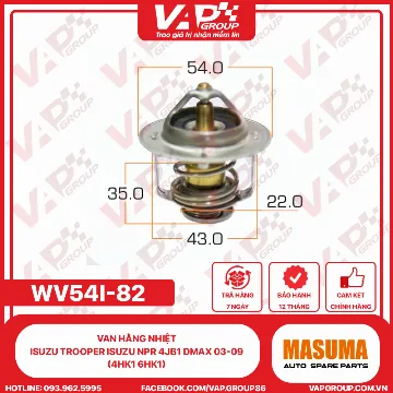 VAN HẰNG NHIỆT ISUZU TROOPER ISUZU NPR 4JB1 DMAX 03-09 (4HK1 6HK1)