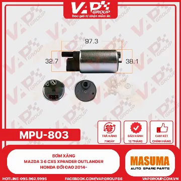 Bơm Xăng Mazda 3 6 Cx5, Mitsubishi Xpander, Outlander, Honda Đời Cao 2014-