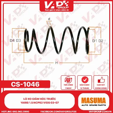 Lò Xo Giảm Xóc Trước Yaris 1.5 Ncp92 Vios 03-07