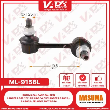 Rotuyn Cân Bằng Sau Trái Lancer 1.5 07-17 / 1.8 2.0 06-14, Outlander 2.0 2009- / 2.4 2005-, Peugeot 4007 07-14