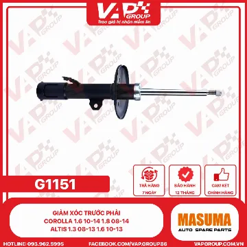 Giảm Xóc Trước Phải Corolla 1.6 10-14 1.8 08-14, Altis 1.3 08-13 1.6 10-13