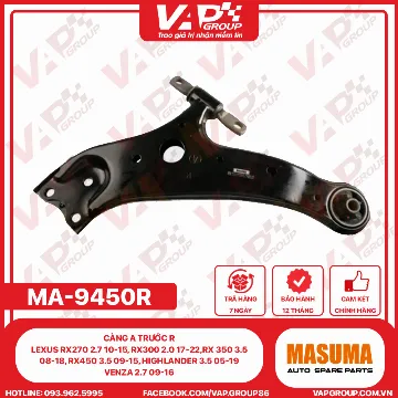 Càng A Trước R LEXUS Rx270 2.7 10-15, Rx300 2.0 17-22,Rx 350 3.5 08-18, Rx450 3.5 09-15, Highlander 3.5 05-19, Venza 2.7 09-16.