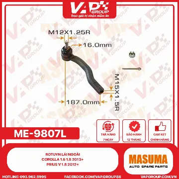 Rotuyn Lái Ngoài Corolla 1.6 1.8 2013+ , Prius V 1.8 2012+