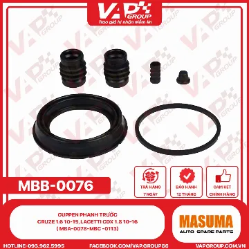 Cuppen Phanh Trước Cruze 1.6 10-15, Lacetti CDX 1.8 10-16 ( MBA-0078-MBC -0113)