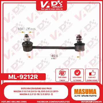 Rotuyn Cân Bằng Sau Phải Mazda 3 1.5 1.6 2.0 13-18, Cx5 2.0 2.5 2011-, Mazda 6 2.0 12-18 / 2.5 2012- ()