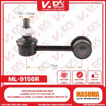 Rotuyn Cân Bằng Sau Phải Lancer 1.5 07-17 / 1.8 2.0 06-14, Outlander 2.0 2009- / 2.4 2005-, Peugeot 4007 07-14