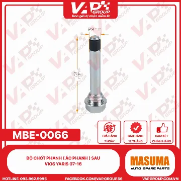 BỘ CHỐT PHANH ( ẮC PHANH ) SAU VIOS YARIS 07-16 ( MẪU )