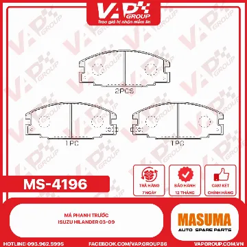 Má Phanh Trước Isuzu Hilander 03-09