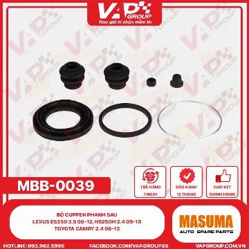 Bộ Cuppen Phanh Sau Lexus Es350 3.5 06-12, HS250h 2.4 09-18, Toyota Camry 2.4 06-12