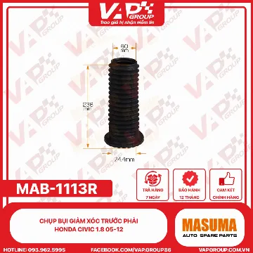 Chụp bụi giảm xóc trước PHẢI HONDA Civic 1.8 05-12 ( MAB-1114L BÊN TRÁI)