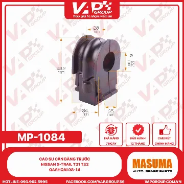 Cao su cân bằng trước Nissan X-trail T31 T32 Qashqai 08-14