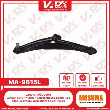 Càng A Trước Dưới L Lancer 1.6 10-17 1.8 06-14, Outlander 2.0 2009+ 2.4 2005+ 3.0 2006+, Outlander 2.0 4B11 10-20